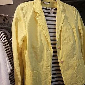 J Crew yellow jacket